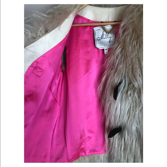 MILLY of New York - Dyed Magnolian Lamb Fur Vest - Picture 3 of 7